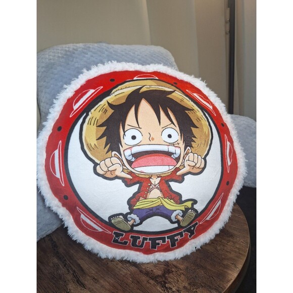 One Piece Luffy Anime Collectible Cushion Pillow 16" Hand Warmer - Picture 1 of 3